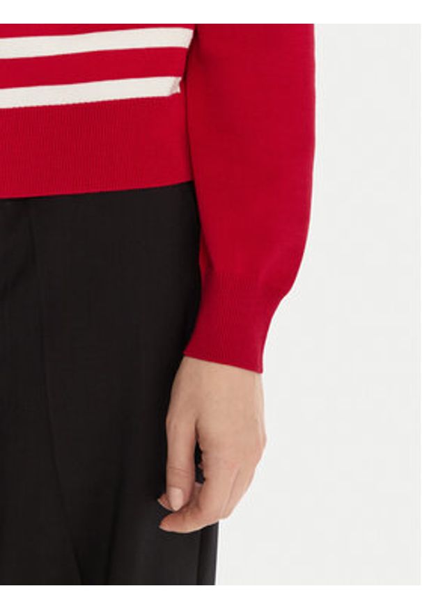 Liu Jo Sport Golf TF5219 MS63L Czerwony Regular Fit. Typ kołnierza: golf. Kolor: czerwony. Materiał: syntetyk. Styl: sportowy