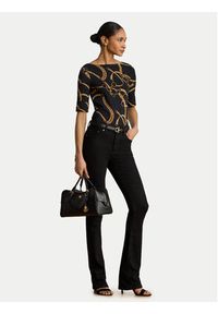 Lauren Ralph Lauren - LAUREN RALPH LAUREN Bluzka Judy 200P13948001 Czarny Regular Fit. Kolor: czarny. Materiał: bawełna #9