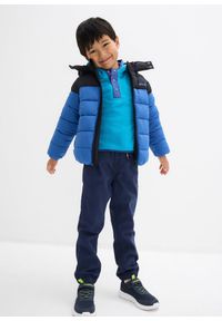 bonprix - Bluza z miękkiego polaru z kapturem. Typ kołnierza: kaptur. Kolor: niebieski. Materiał: polar #3