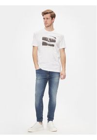 Calvin Klein Jeans T-Shirt Slogan Tee J30J324645 Biały Regular Fit. Kolor: biały. Materiał: bawełna