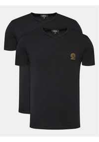 VERSACE - Versace Komplet t-shirtów AU10193 Czarny Slim Fit. Kolor: czarny. Materiał: bawełna #1
