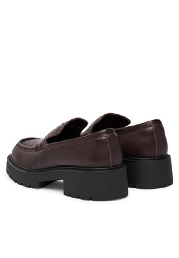 Calvin Klein Loafersy HW0HW03044 Bordowy. Kolor: czerwony. Materiał: skóra