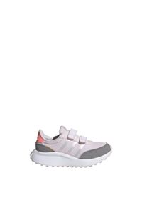 Adidas - Dziecięce buty sportowe na rzep ADIDAS RUN 70S CF K. Zapięcie: rzepy. Kolor: różowy. Materiał: materiał. Wzór: paski. Sezon: lato. Sport: bieganie