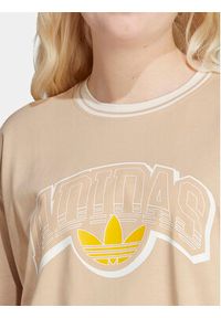 Adidas - adidas T-Shirt Big Logo Graphic IU2492 Beżowy Oversize. Kolor: beżowy. Materiał: bawełna #3