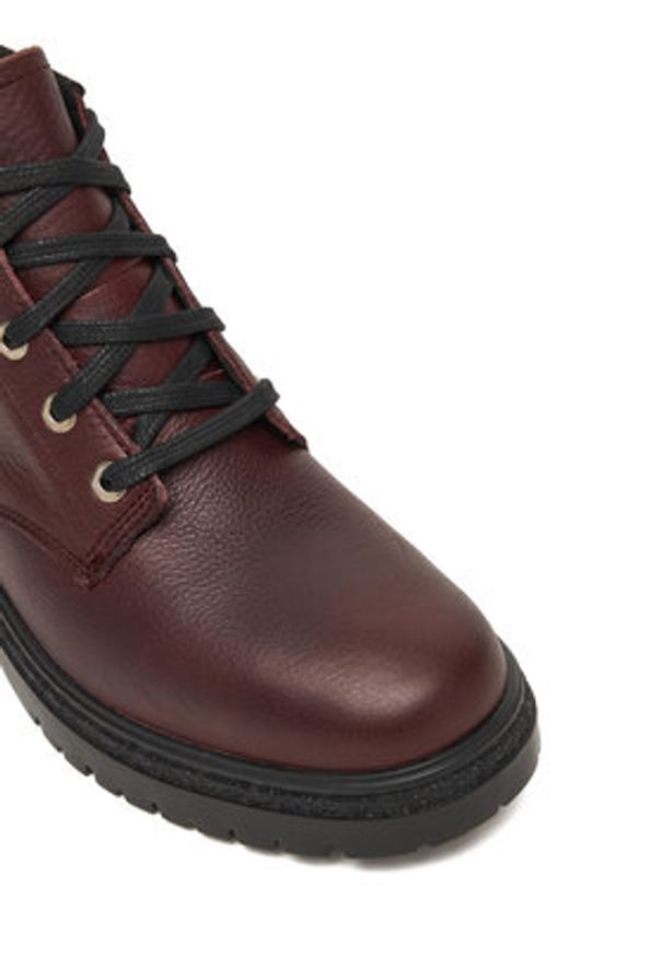 Timberland Trzewiki Cambria Valley Mid TB0A42B8EIW1 Bordowy. Kolor: czerwony. Materiał: skóra