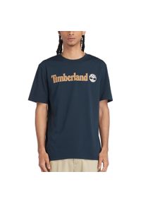 Timberland - T-Shirt Kennebec River Linear Logo Rozmiar M Niebieski - TB0A5UPQ433. Kolor: niebieski. Materiał: bawełna. Wzór: aplikacja
