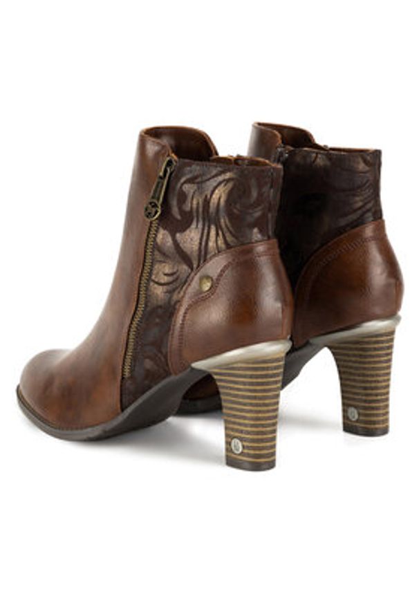 Mustang Botki 1335-501 Brązowy. Kolor: brązowy. Materiał: materiał