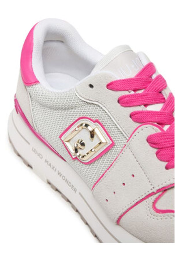 Liu Jo Sneakersy Maxi Wonder BA5029 PX027 Szary. Kolor: szary. Materiał: skóra, zamsz