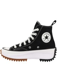 Buty do chodzenia dla dorosłych Converse Run Star Hike Hi Black White Gum. Kolor: czarny. Materiał: guma, materiał. Sport: turystyka piesza, bieganie
