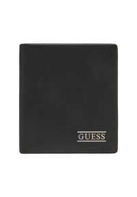 Guess Duży Portfel Męski SMNEBR LEA18 Czarny. Kolor: czarny. Materiał: skóra