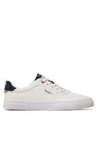 Pepe Jeans Tenisówki Kenton Flag M PMS30906 Biały. Kolor: biały. Materiał: skóra #5