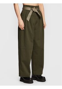 Pinko Spodnie materiałowe Penni 1G189X A054 Zielony Relaxed Fit. Kolor: zielony. Materiał: materiał, bawełna #1