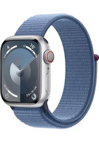 APPLE - Smartwatch Apple Watch 9 GPS + Cellular 41mm Silver Alu Sport Loop Niebieski (MRHX3QP/A). Rodzaj zegarka: smartwatch. Kolor: niebieski. Styl: sportowy #1