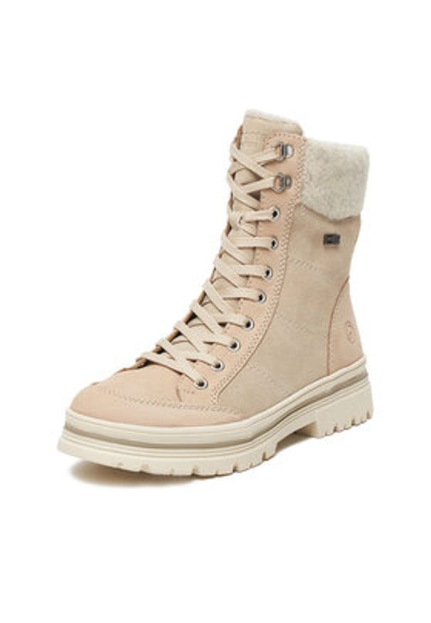 Remonte Trzewiki CEO-D2U70-62 Beżowy. Kolor: beżowy. Materiał: skóra, nubuk