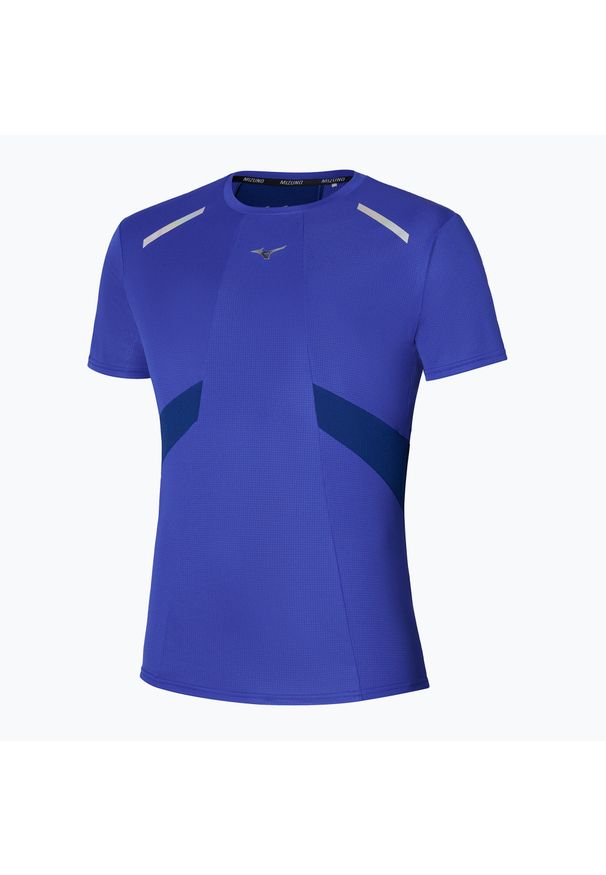 Koszulka do biegania męska Mizuno DryAeroFlow Tee reflexblue. Kolor: niebieski. Długość rękawa: długi rękaw
