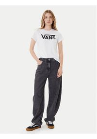 Vans T-Shirt Wm Flying V Crew Tee VN0A3UP4 Biały Regular Fit. Kolor: biały. Materiał: bawełna #4