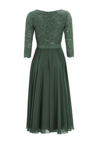 Swing Sukienka koktajlowa 5AE29100 Zielony Regular Fit. Kolor: zielony. Materiał: syntetyk. Styl: wizytowy #3