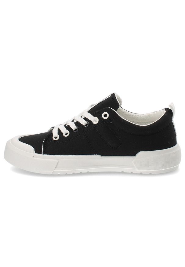 Big-Star - Czarne Trampki Big Star Sportowe Obuwie Unisex. Okazja: na co dzień. Kolor: czarny. Materiał: materiał. Styl: sportowy