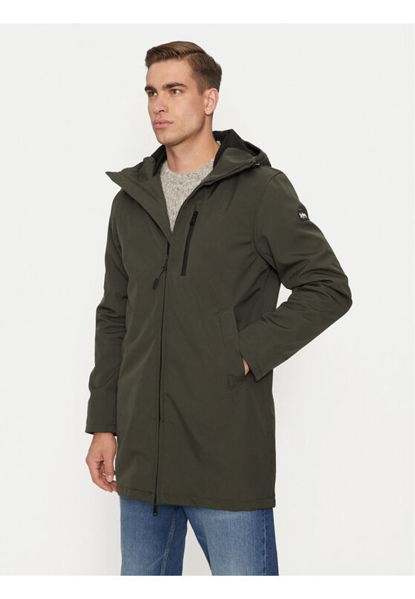 Schott NYC Kurtka przejściowa KALVIN Zielony Regular Fit. Kolor: zielony. Materiał: syntetyk