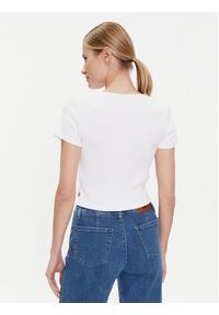 Levi's® Bluzka Monica A7182-0000 Biały Slim Fit. Kolor: biały. Materiał: bawełna