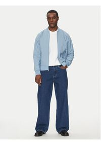 Calvin Klein Kurtka bomber LV040FM512 Błękitny Regular Fit. Kolor: niebieski. Materiał: syntetyk