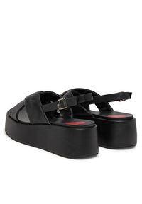 Love Moschino - LOVE MOSCHINO Sandały JA16187I0MIA0000 Czarny. Kolor: czarny. Materiał: skóra #6