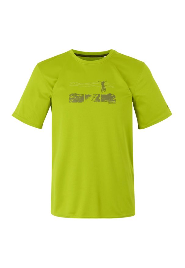 Regatta - T-shirt Męski Rower Fingal IX. Kolor: zielony, wielokolorowy, żółty. Sport: kolarstwo
