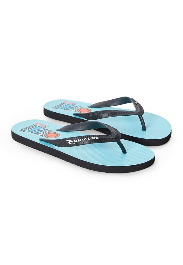 RIPCURL - Japonki męskie Rip Curl Foamies Bloom Open Toe. Nosek buta: otwarty. Kolor: niebieski