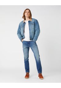Wrangler - WRANGLER TEXAS TAPER MĘSKIE SPODNIE JEANSOWE BLUE CHILL W12TU898T 112141168
