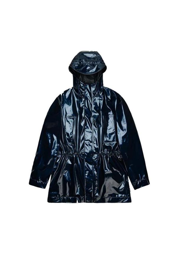 Rains - Kurtka RAINS BOLD LONG JACKET W3 Niebieski. Kolor: niebieski. Materiał: tkanina, syntetyk