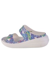 Kalapki Crocs Classic Crush Butterfly Sandal W 208247-94S wielokolorowe. Okazja: na plażę. Kolor: wielokolorowy. Materiał: materiał. Wzór: kolorowy