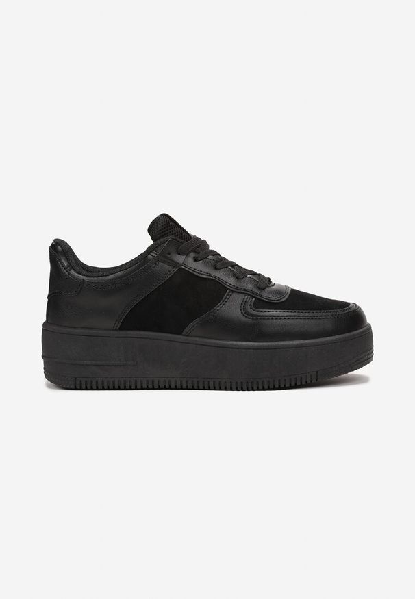 Born2be - Czarne Sneakersy Nomky. Wysokość cholewki: przed kostkę. Kolor: czarny. Szerokość cholewki: normalna. Wzór: jednolity