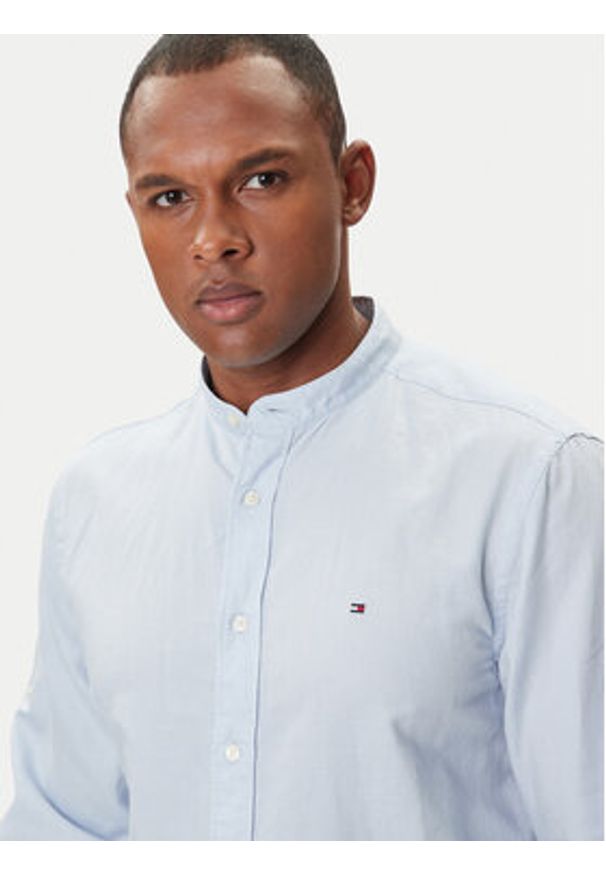 TOMMY HILFIGER - Tommy Hilfiger Koszula MW0MW40716 Błękitny Regular Fit. Kolor: niebieski. Materiał: bawełna