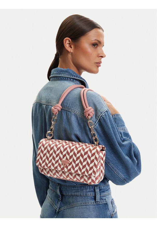 Guess Torebka Tessi HWWG76 91190 Różowy ciemny. Kolor: różowy. Materiał: skórzane