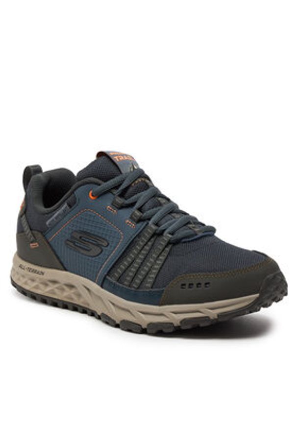 skechers - Skechers Trekkingi Escape Plan 51591/NVOR Granatowy. Kolor: niebieski. Materiał: materiał. Sport: turystyka piesza