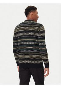 Barbour Sweter Case Fair MKN1027BK52 Czarny Regular Fit. Kolor: czarny. Materiał: wełna