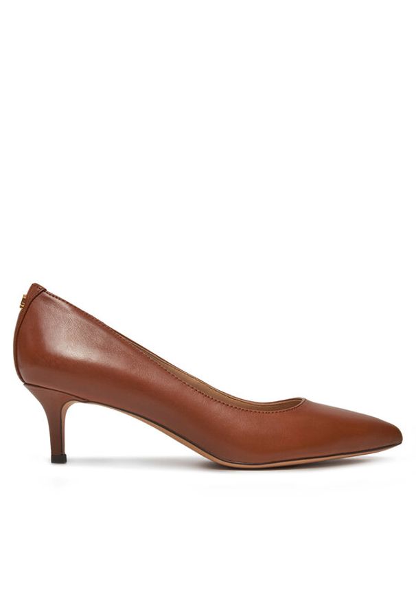 Lauren Ralph Lauren - LAUREN RALPH LAUREN Czółenka 802940572002 Brązowy. Kolor: brązowy. Materiał: skóra