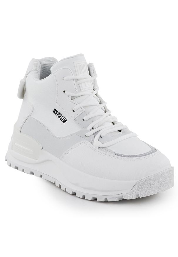 Big-Star - Sneakersy damskie na platformie białe Big Star SS274510. Okazja: na co dzień. Kolor: biały. Materiał: skóra ekologiczna. Obcas: na platformie. Styl: casual, sportowy