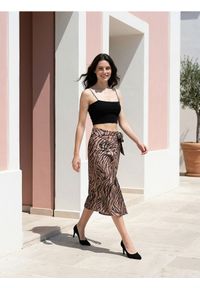 Sinsay - Spódnica midi w zeberkę - wielobarwny #1