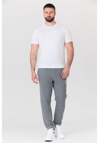 EA7 Emporio Armani - EA7 Biały t-shirt męski z aplikacją z logo, Rozmiar M. Kolor: biały. Materiał: prążkowany. Wzór: aplikacja #3