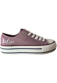 Buty Lee Cooper LCW-24-31-2219LA fioletowe. Okazja: na co dzień. Zapięcie: sznurówki. Kolor: fioletowy. Szerokość cholewki: normalna. Styl: casual, klasyczny #4