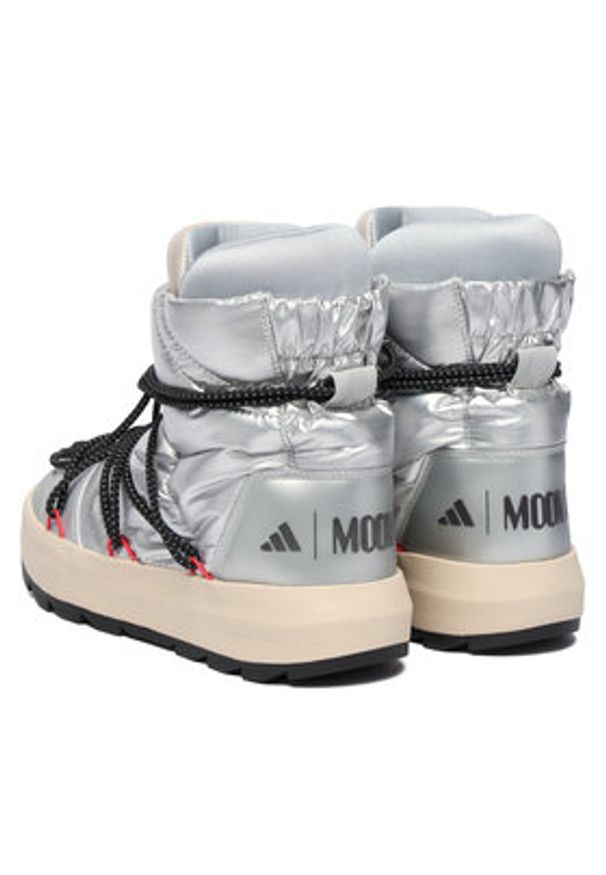 Adidas - adidas Śniegowce Moon Boot Ace JQ7849 Srebrny. Kolor: srebrny. Materiał: materiał