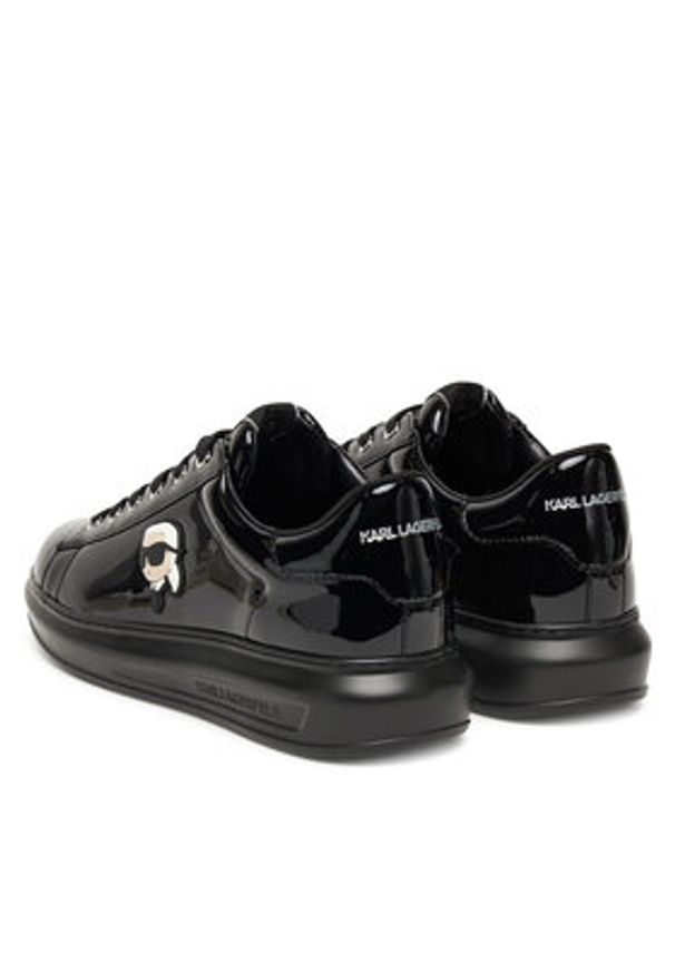 Karl Lagerfeld - KARL LAGERFELD Sneakersy KL52573N Czarny. Kolor: czarny. Materiał: skóra