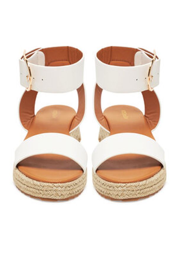 DeeZee Espadryle QS276-1 Biały. Kolor: biały. Materiał: materiał, syntetyk