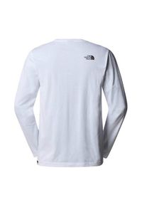 Bluza turystyczna męska The North Face M L/S Simple Dome Tee. Kolor: biały. Długość rękawa: długi rękaw. Długość: długie