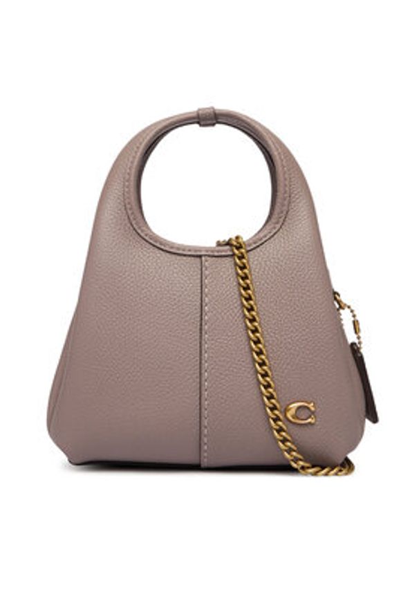 Coach Torebka Lana 19 CCY32 Beżowy. Kolor: beżowy. Materiał: skórzane