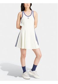 Adidas - adidas Sukienka codzienna IR7468 Biały Slim Fit. Okazja: na co dzień. Kolor: biały. Materiał: bawełna. Typ sukienki: proste. Styl: casual #7