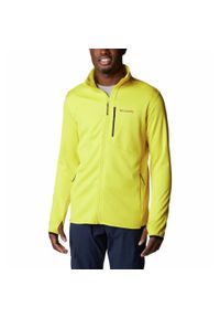 columbia - Bluza Turystyczna Rozpinana Męska Columbia Park View Fleece Full Zip. Kolor: żółty