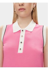 Liu Jo Sukienka codzienna TA4248 J4654 Różowy Regular Fit. Okazja: na co dzień. Kolor: różowy. Materiał: wiskoza. Typ sukienki: proste. Styl: casual #5