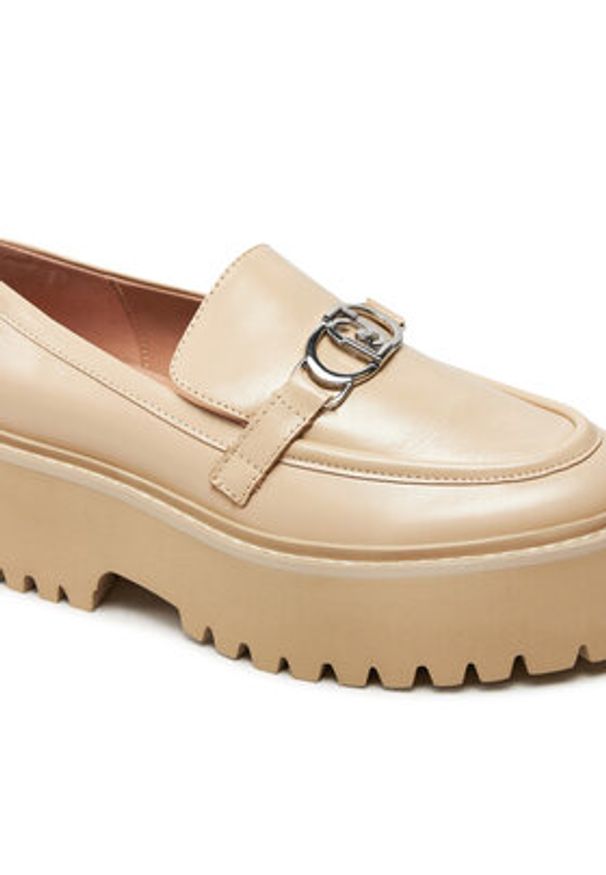 Liu Jo Loafersy Forty 01 SA4049 P0102 Beżowy. Kolor: beżowy. Materiał: skóra